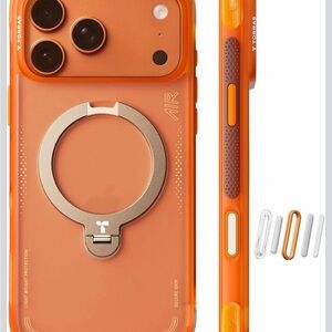 Orange Phone Case with Ring Holder